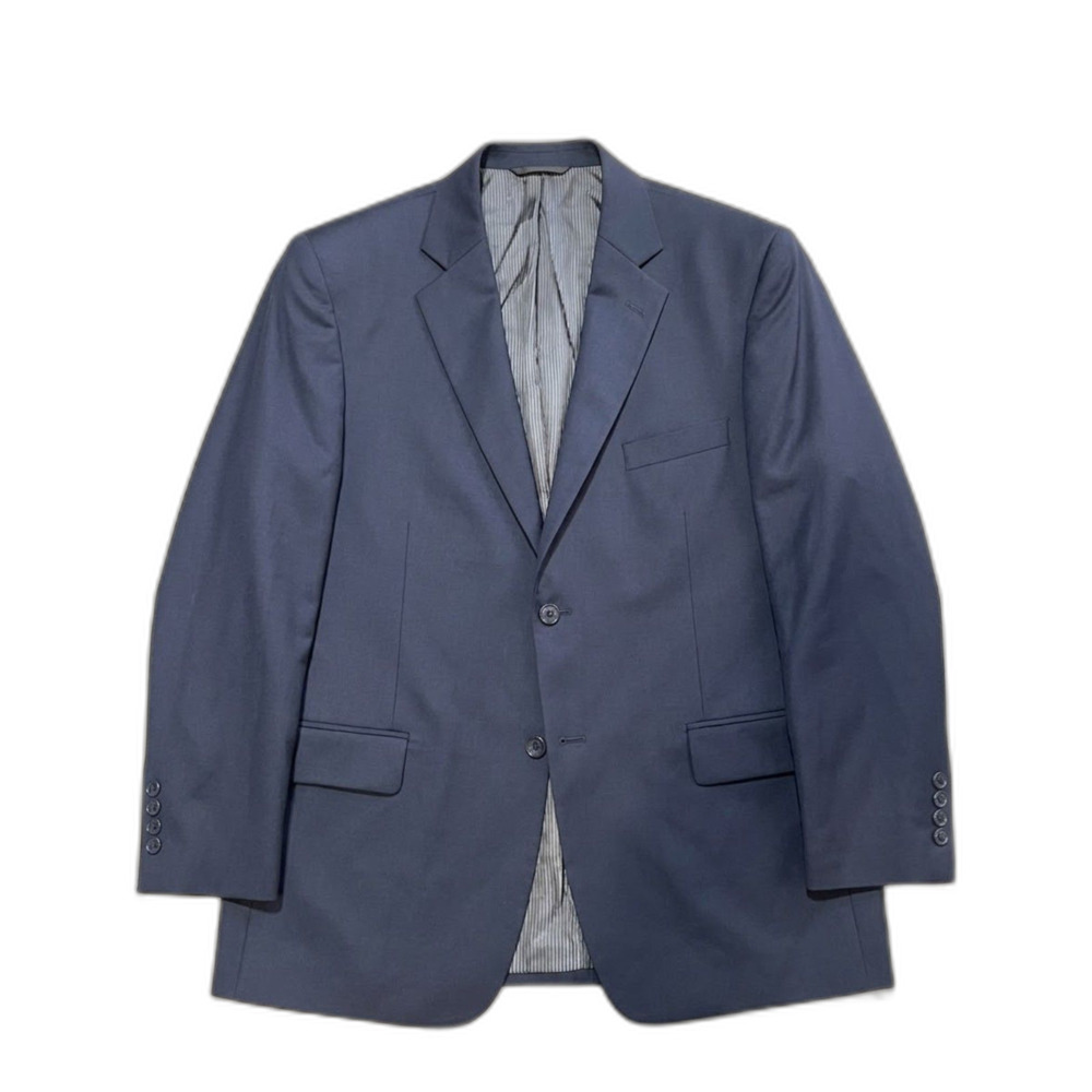 Giorgio Cerruti Mens 2 Piece Suit 40S 34x29 Navy Blue 2 Button SB Microtech